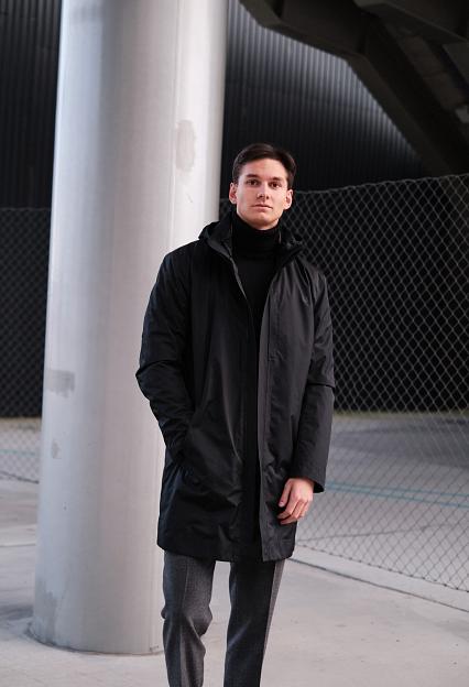 UBR Black Storm Coat Black